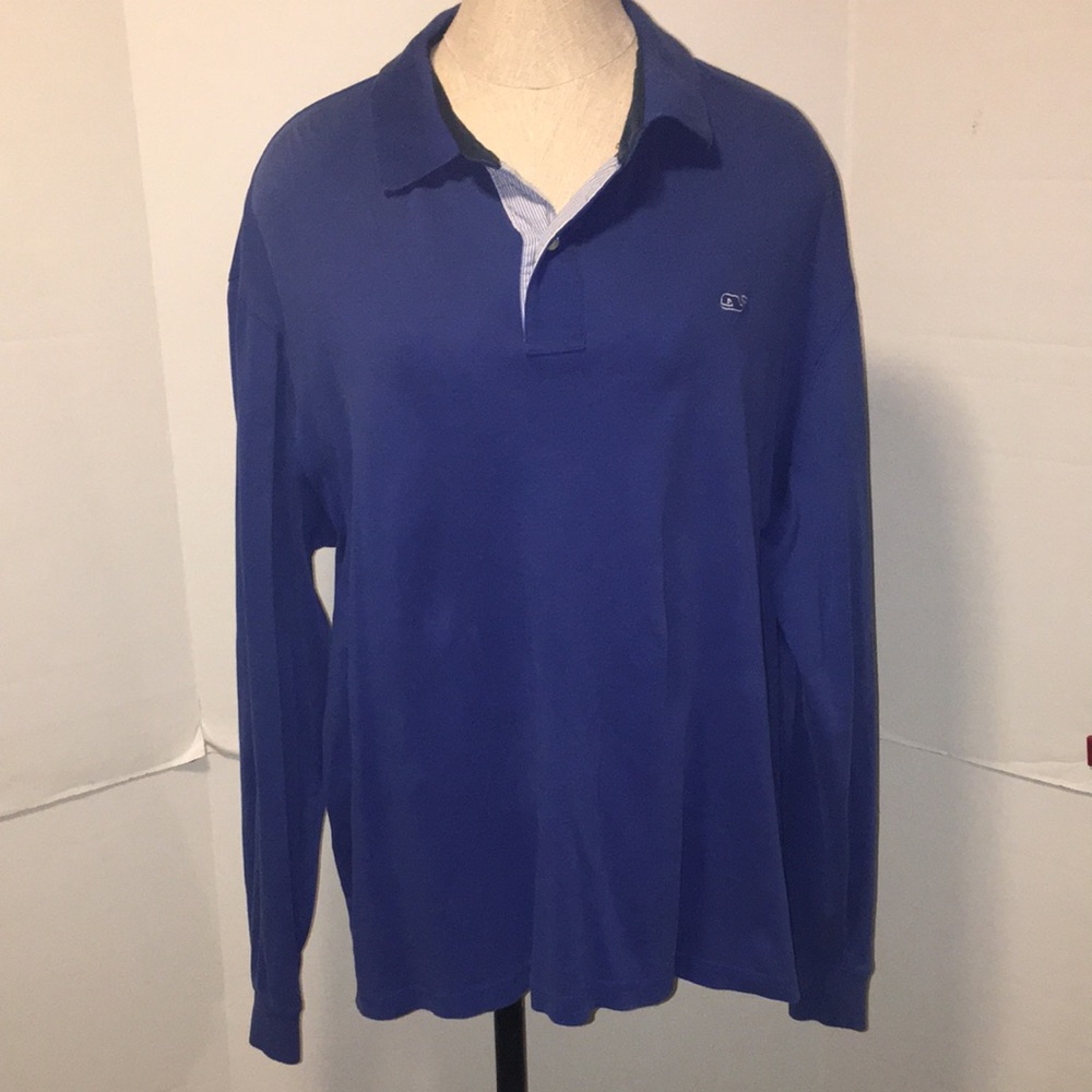 Vineyard Vines Men's Blue Long Sleeve Shirt
